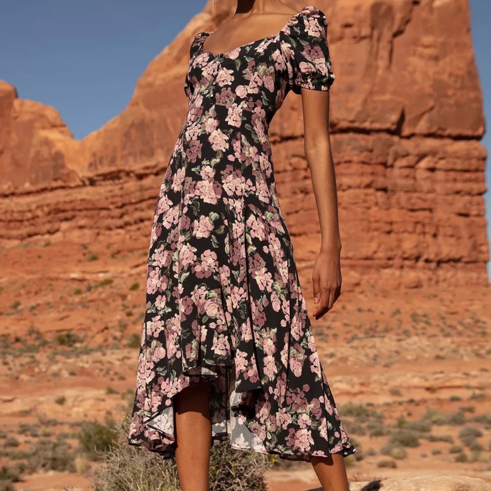 Yumi Kim Floral Midi Dress